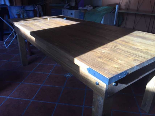 Mesa De Quincho Maciza Madera Alamo