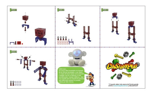 Imagen 2 de 3 de Construyendo Juguete Para Armar Robot 24 Piezas Plásticas