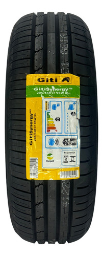 Kit 02 Pneus 205/55r17 Giti Gitisynergy Suv 4x4 H2 95w Xl