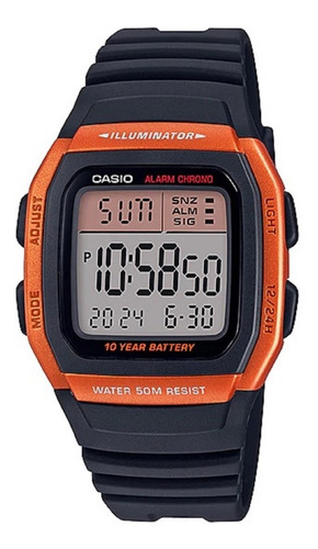 Reloj Casio W-96h Pila 10 Años Resist Agua Original Garantia