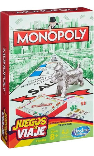  Monopoly Grab & Go Juegos De Viaje Hasbro Juego De Mesa 