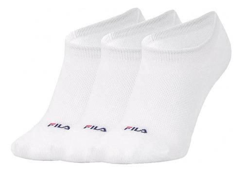 Medias Invisibles Fila Elastic X3 Blanco Mujer