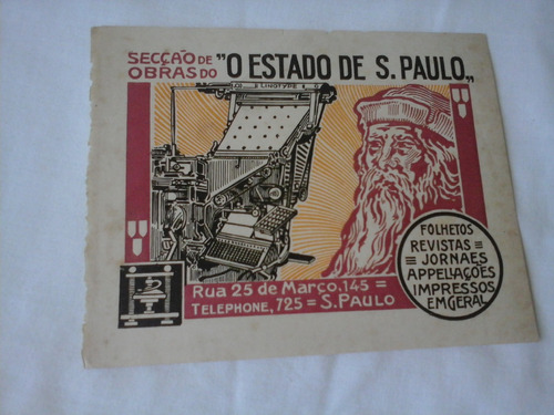 Propaganda Antiga Jornal O Estado De S Paulo  