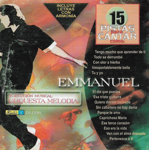 Emmanuel - 15 Pistas Para Cantar Como