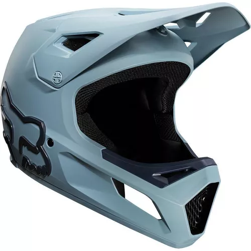 FOX Casco Bicicleta Niño Rampage Celeste