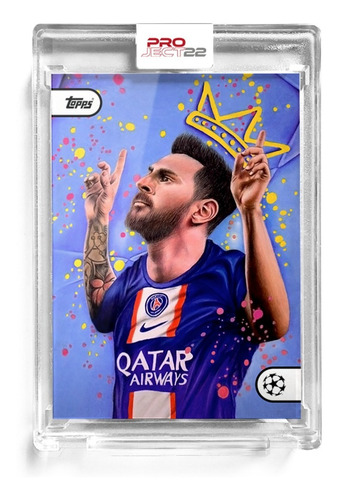 U E F A Futbol P S G Lionel Messi Topps Project22®  Tarjeta