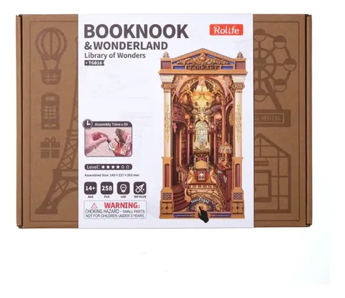 Quebra-cabeça 3d Book Nook Library Of Wonders 258 Peças | MercadoLivre