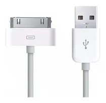 Comprar Cable Compatible iPhone 4 iPad 2 3 4 Usb Datos 30 Pines Color Blanco