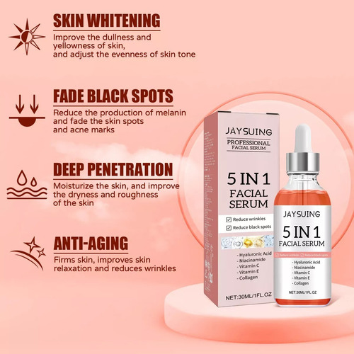 Sérum Facial 5en1jaysuing Con Ácido Hialurónico Y Vitamina 2
