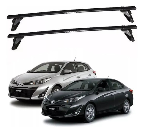 Rack De Teto Eqmax Aço Bagageiro Toyota Yaris Sedan 2020