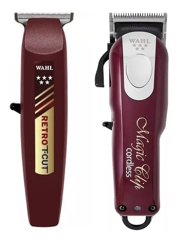 Combo Wahl Magic Clip Cortadora Y Retro T Cut Terminadora