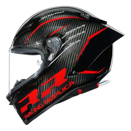 Agv Pista Gp Rr Performante Carbon/red Helmet (novo