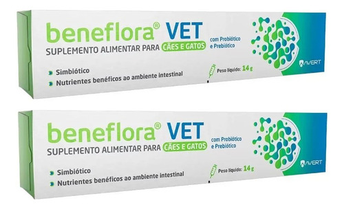 Kit 2 Unidades Para Cães E Gatos Beneflora Vet 14g - Avert