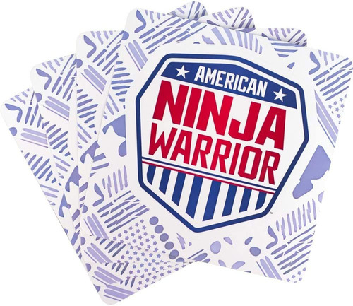 American Ninja Warrior - Juego De 4 Pegatinas De Escudo Ofic
