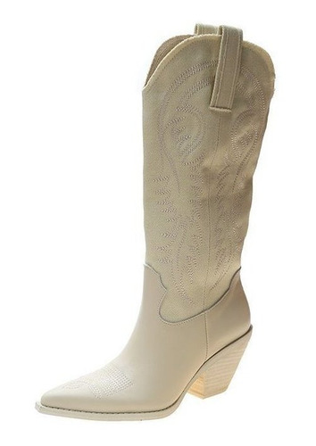 Botas Vaqueros Occidentales Pu Artificial Femenina