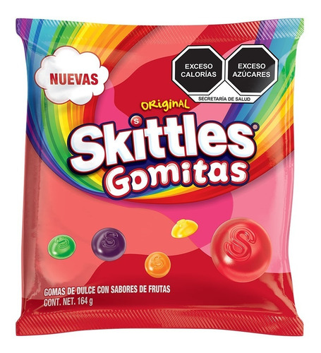 Skittles gummies gomas de dulce sabor original 164g