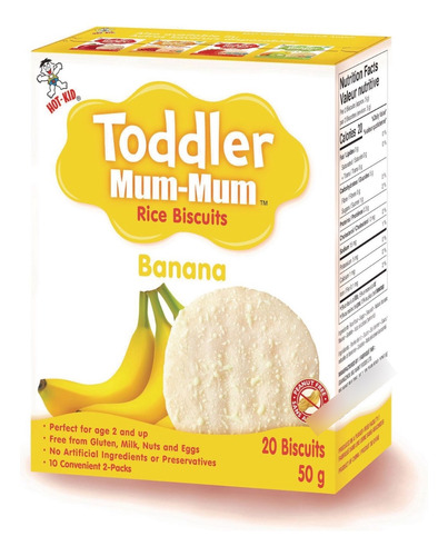 Galleta Toddler  Mum Mum 20pz  50g Organica 12m+