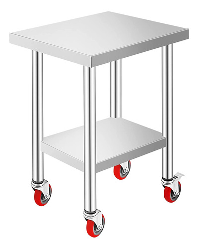 Mophorn Mesa De Trabajo De Acero Inoxidable De 24 X 18 X 34 
