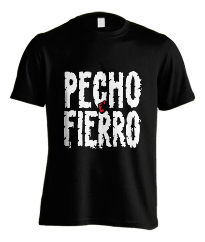 Remera Pecho E' Fierro #02 Rock Artesanal Planta Nuclear