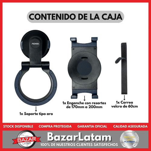 Imagen 6 de 10 de Soporte Tablet Universal Aidata Base Giratoria Ajustable