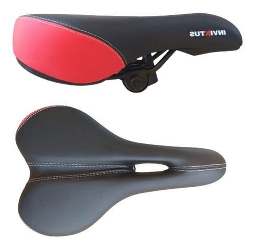 Selim Mtb Vazado Inviktus  E-3830 - Vermelho/preto