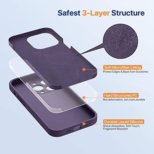 Capa Miracase Para iPhone 14 Pro Com Capa De Calça Roxa