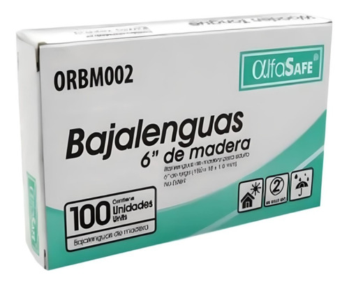 Bajalenguas Alfasafe X 100 Und®