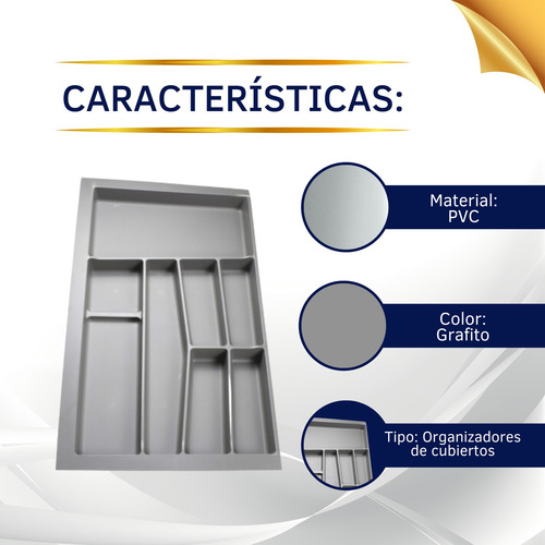 Charola Organizadora De Cubiertos 90 Cm Cerrajes