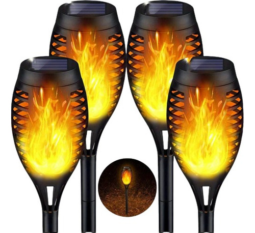 Jja Solar Lights 99 Led Flame Parpadeante Antorchas Sola