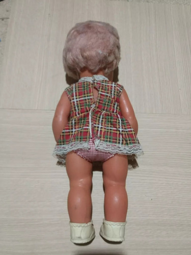 Muñeca Antigua Furga Italiana Década 60 Vestido Exc Estado (Usado)