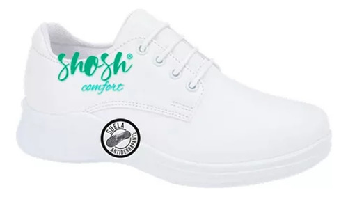 Zapato Blanco Para Dama Shosh Confort 4321 Enfermera/médicos