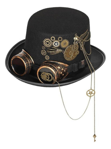 Victoriano Steampunk Con Gafas Clá, Conjunto De Accesorios