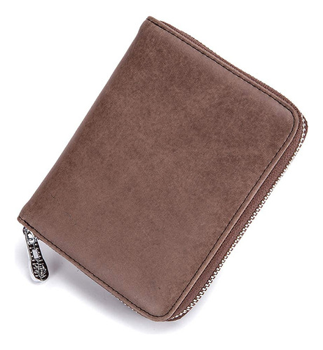 Funda De Cuero Genuino Para Tarjetas De Crédito, Cartera P.