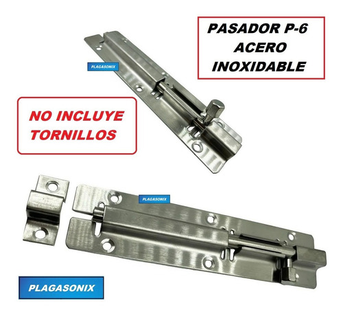 Pasador Cerrojo P-6 Arrimar Acero Inoxidable Por 10 Unidades