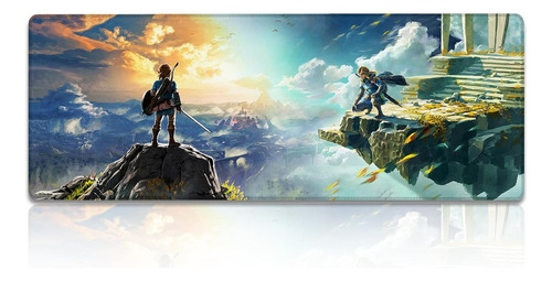 Mouse Pad Largo Zelda Breath Of The Wild Montañas 40x90cm