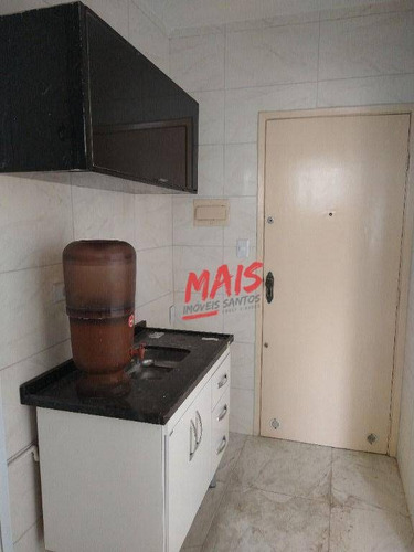 Imagem 8 de 11 de Kitnet Para Alugar, 45 M² - Embaré - Santos/sp - Kn0179