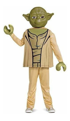 Disfraz Talla Large (10-12) Para Niño Yoda De Lego Star