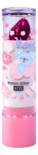 Batom Cremoso Com Glitter Bt21 Cor Koyas Flowers