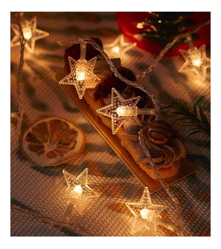 Luces De Cuerda De Estrella De Wfggeh, 10 Pies 20 Led Usb La