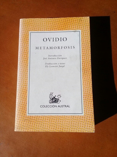 Libro Fisico Metamorfosis. Ovidio