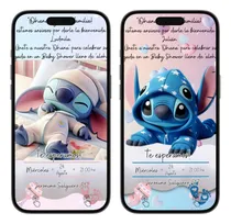 Comprar Tarjeta Invitacion Digital Interactiva Babyshower Stitch Pdf