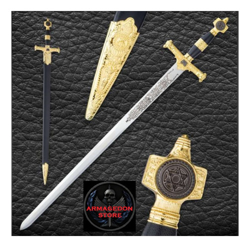 Espada Del Rey David Salomon Medieval Judio Templario Mason