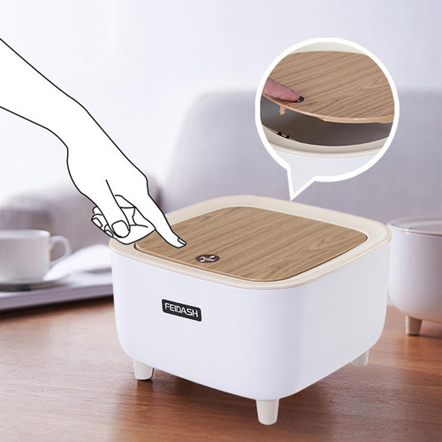 Cubo De Basura De Escritorio Antideslizante, Cubo De