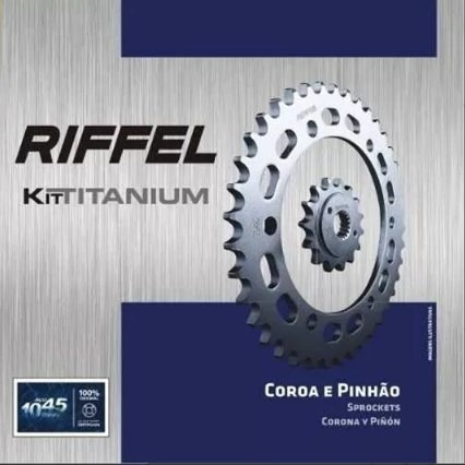 Kit Coroa Pinhão Riffel Titanium Titan 150 Sport De 05 A 17