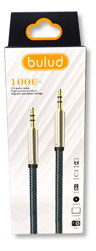Cable Auxiliar Trenzado De Nailon Macho A Macho 1m
