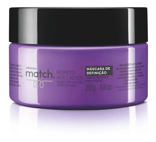 Mascara De Definição Match 250 Gr - O Boticário