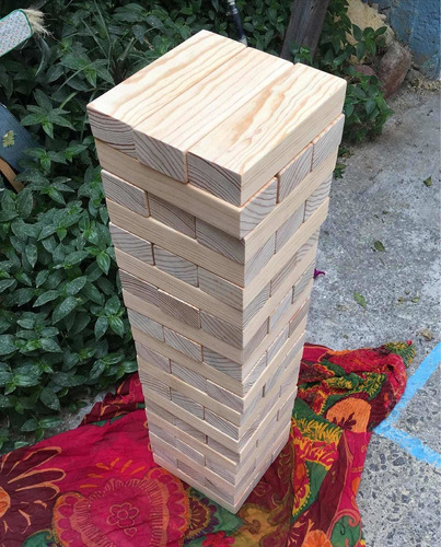 Mega Jenga De Tablón De Pino