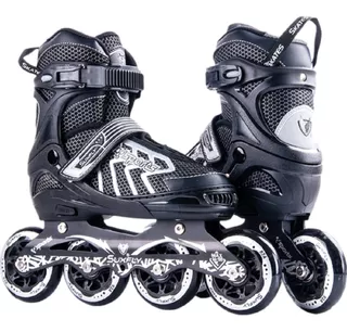 Patines Lineales Freestyle Papaison 6005 Tallas 31-39 - Negr