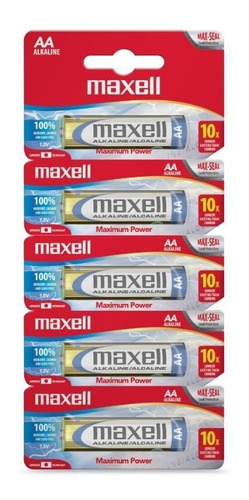 Pack 5 Pilas Alcalinas Aa Maxell/ Tecnofactory