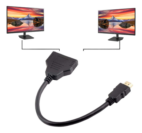 Splitter Hdmi 1 Macho 2 Hembra Cable Adaptador